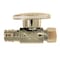 Apollo 1/2 in. Chromed Brass PEX-A Expansion Barb x 3/8 in. Compression Quarter-Turn Straight Stop Valve EPXVS1238C - alternate 1